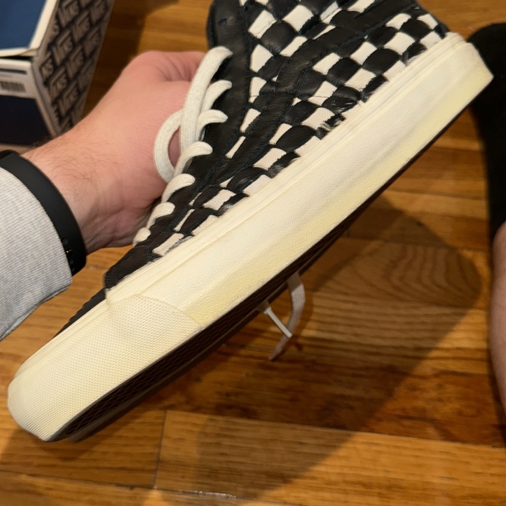 Vans VAULT OG SK8-HI LX 50th Anniversary Checkerboard Woven - Picture 6 of 9